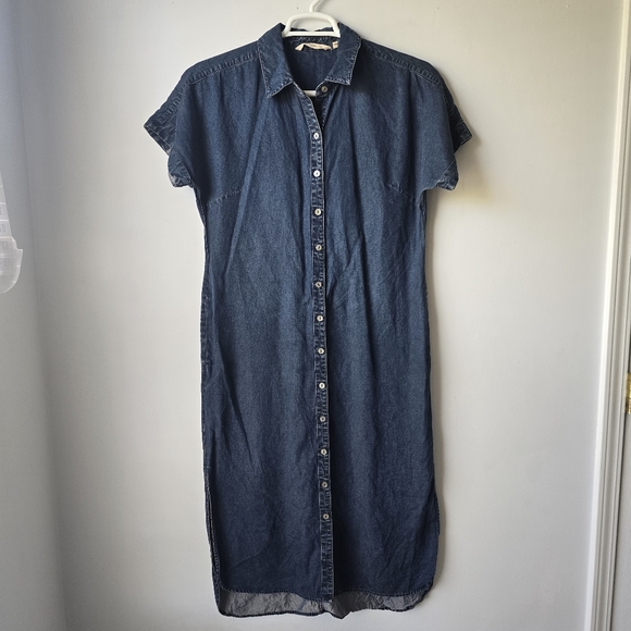 Soft Surroundings Denim Blue Casual Dress M - Picture 1 of 9